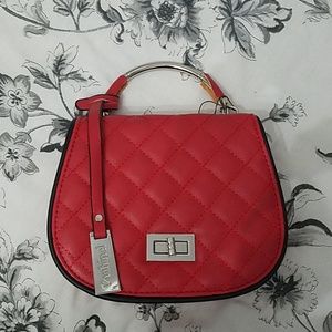 Red crossbody bag